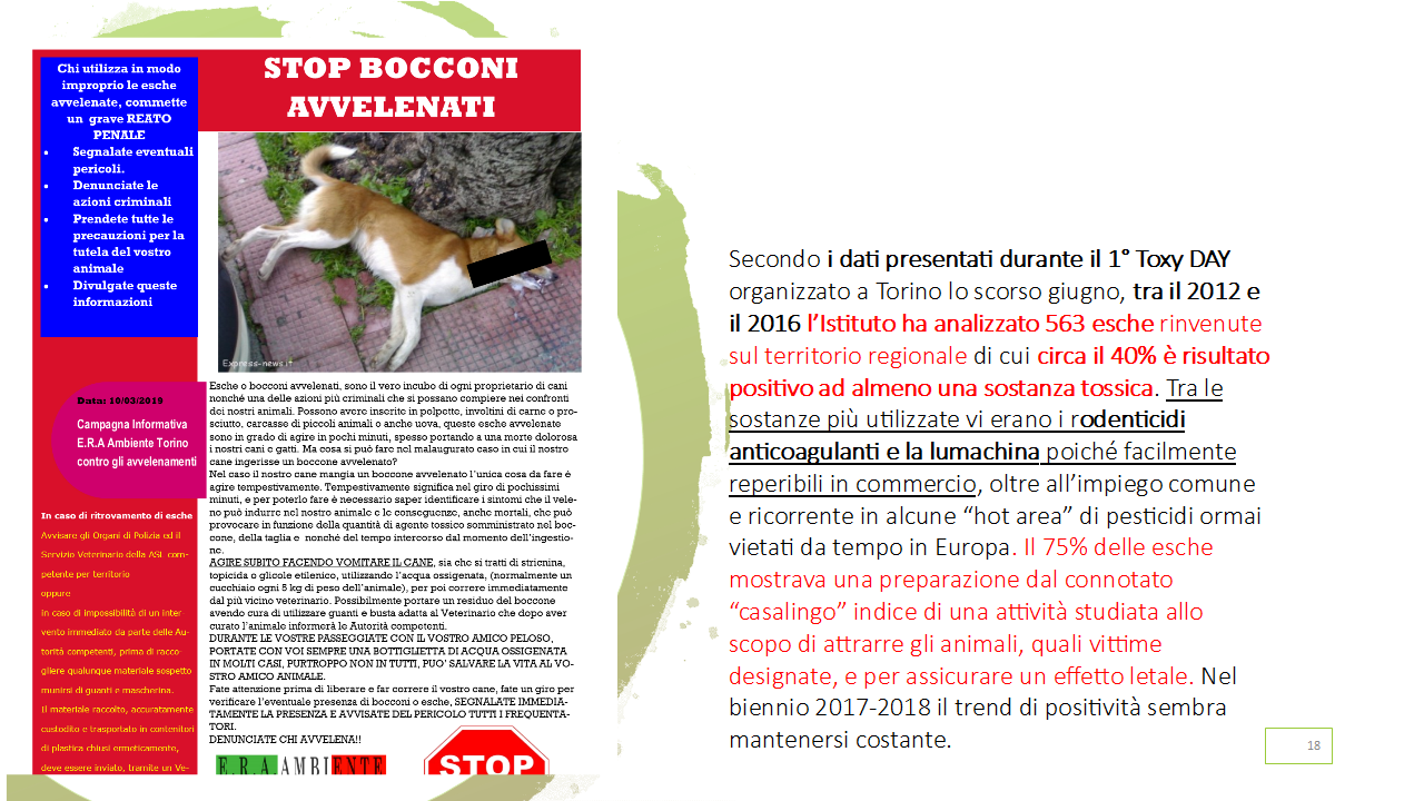 Reati_sugli_aniamali_Tavola_avvelenamento_Toxy_day